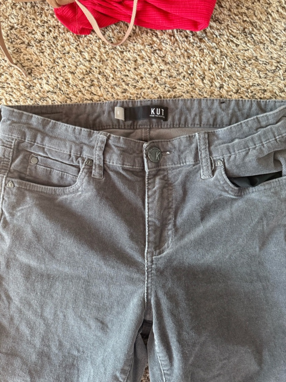 Kut from the Kloth Diana Skinny Gray Jeans 8